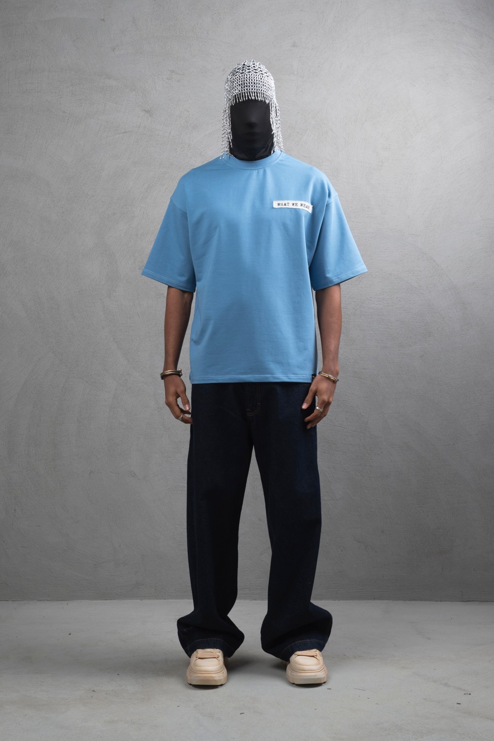 Maksim Oversize – Members Only Aplikeli Tişört | 10096