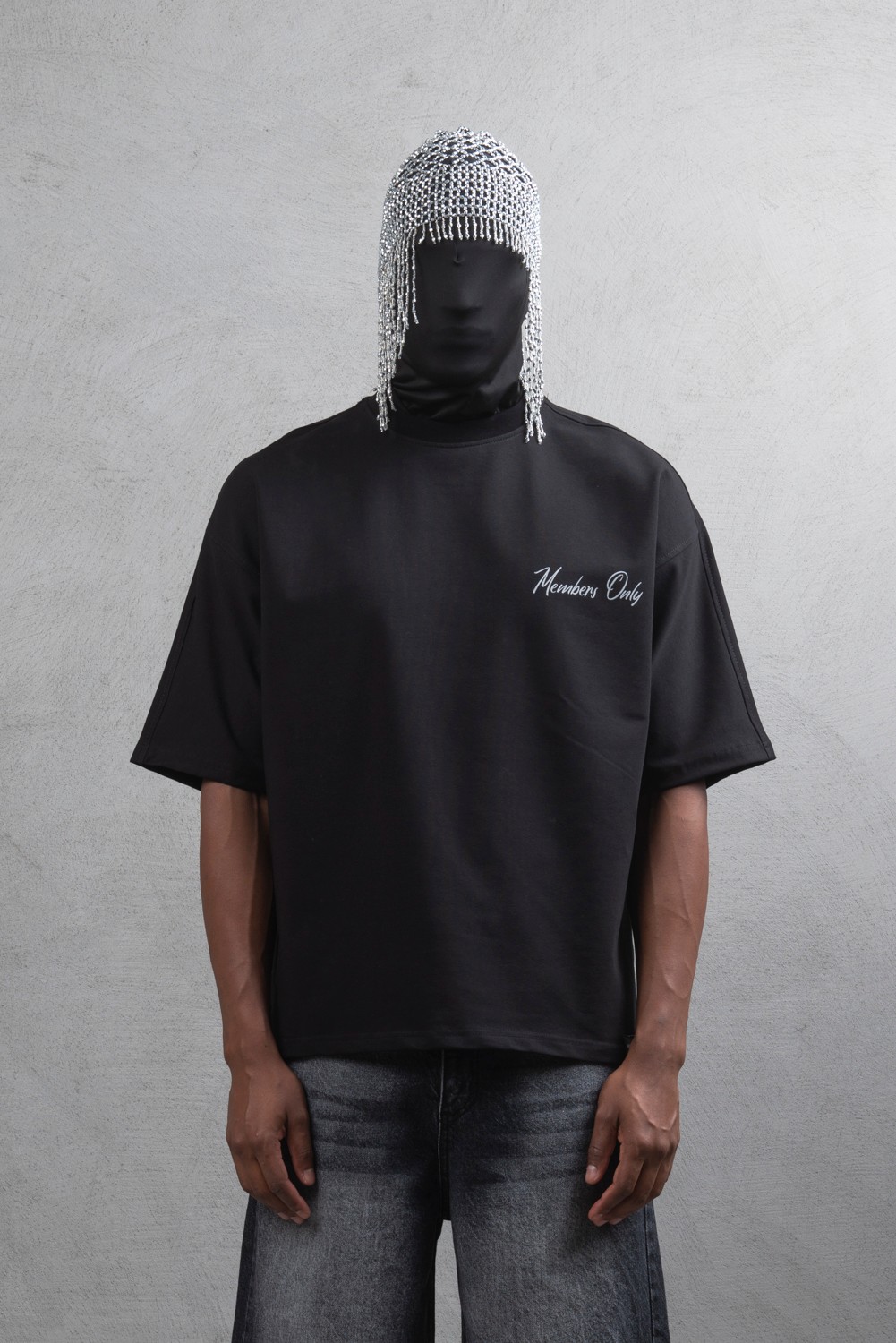 Maksim Oversize Baskılı Tişört – Members Only | 10097