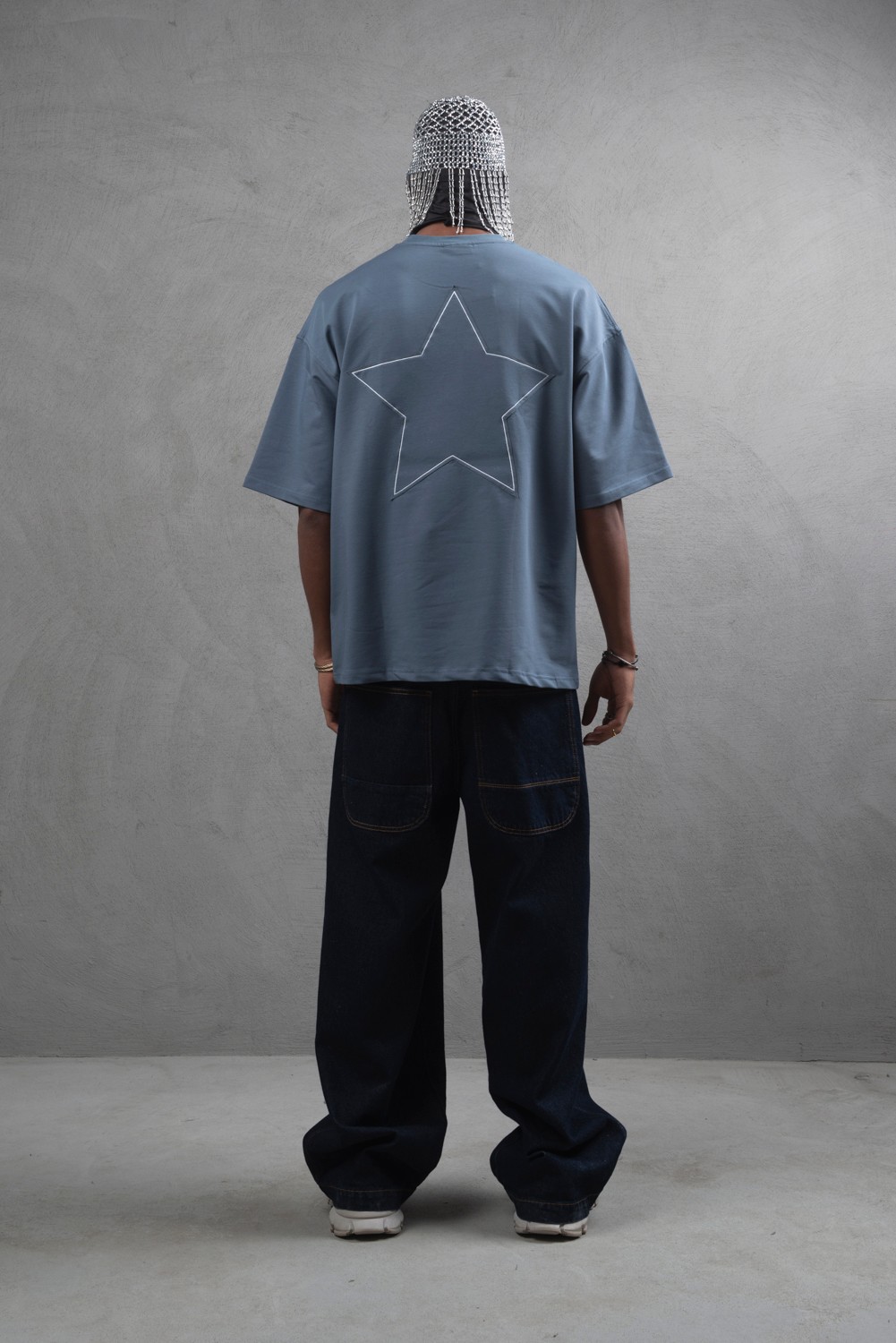 Maksim Oversize Tişört – Nakış & Patch Detaylı | 10074