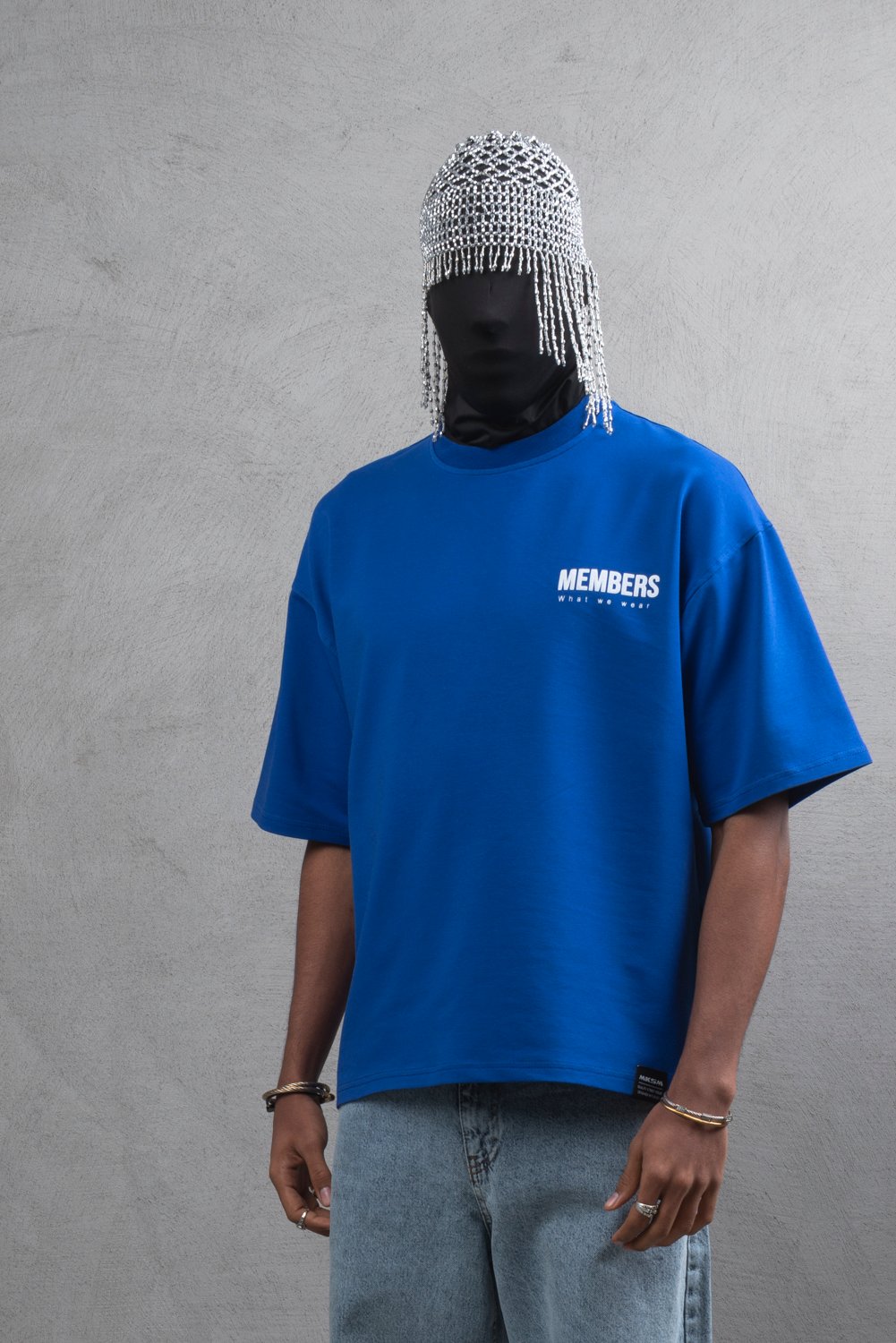 Maksim Baskılı Slogan Oversize Tişört – What We Wear MEMBERS Tasarımı | 10099