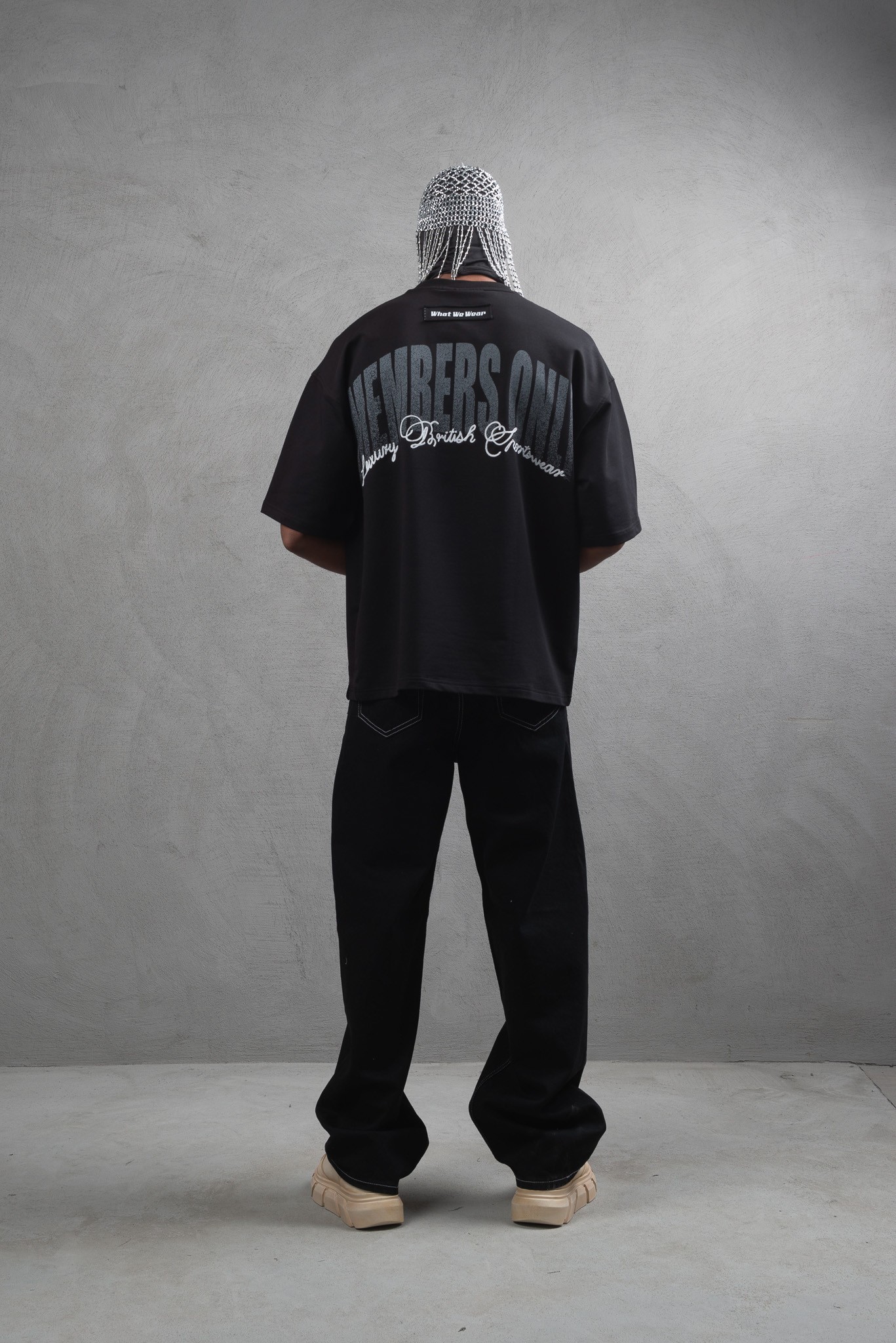 Maksim Oversize – Sports Club Members Only Tişört | 10069 - Siyah