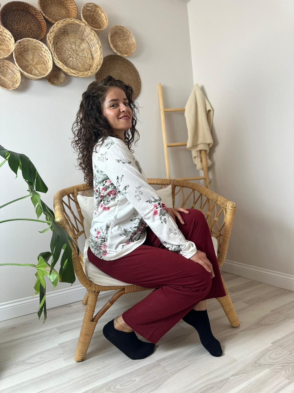 manolya uzun kollu pijama takım