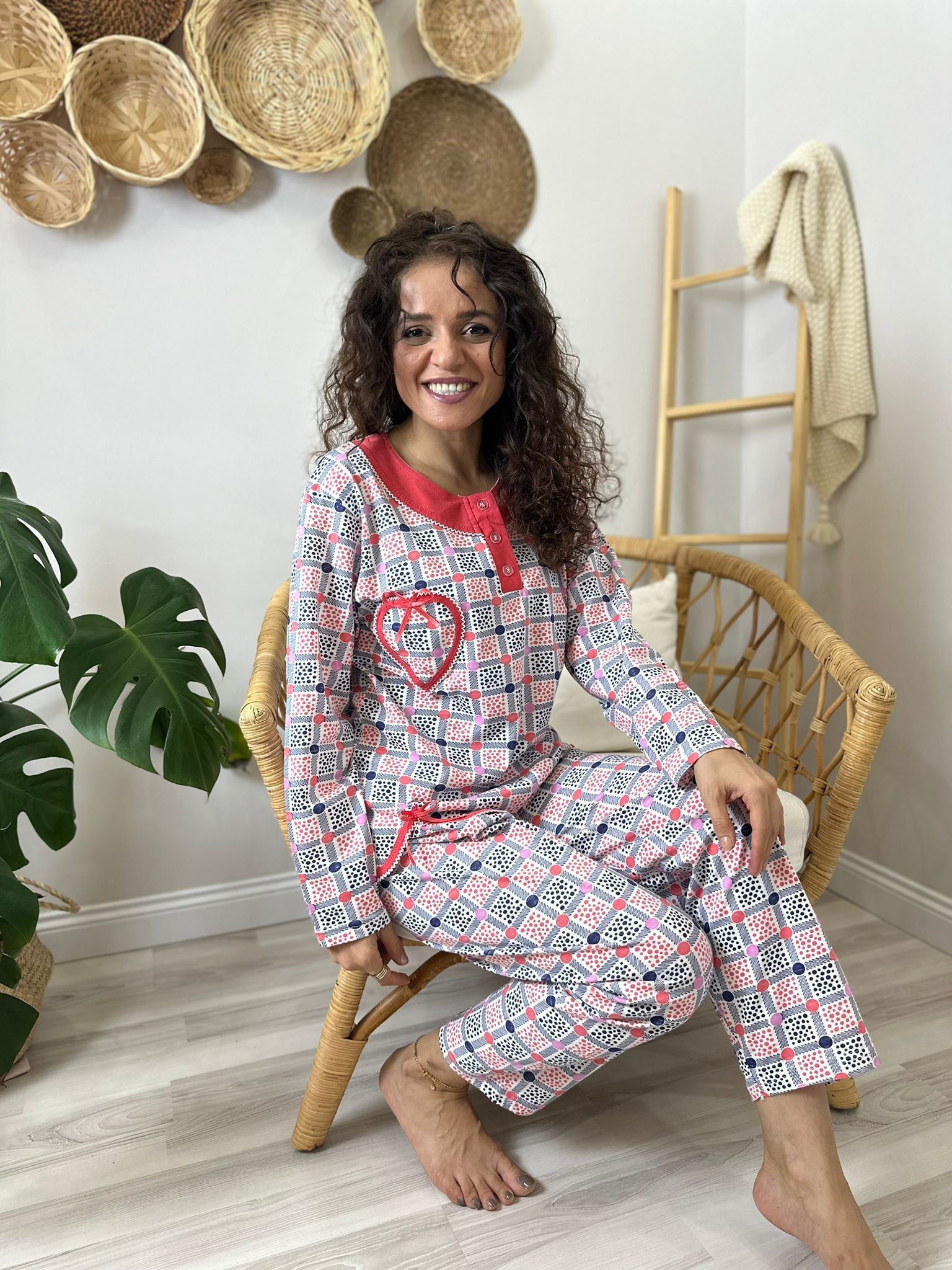 aska bayan pijama takımı