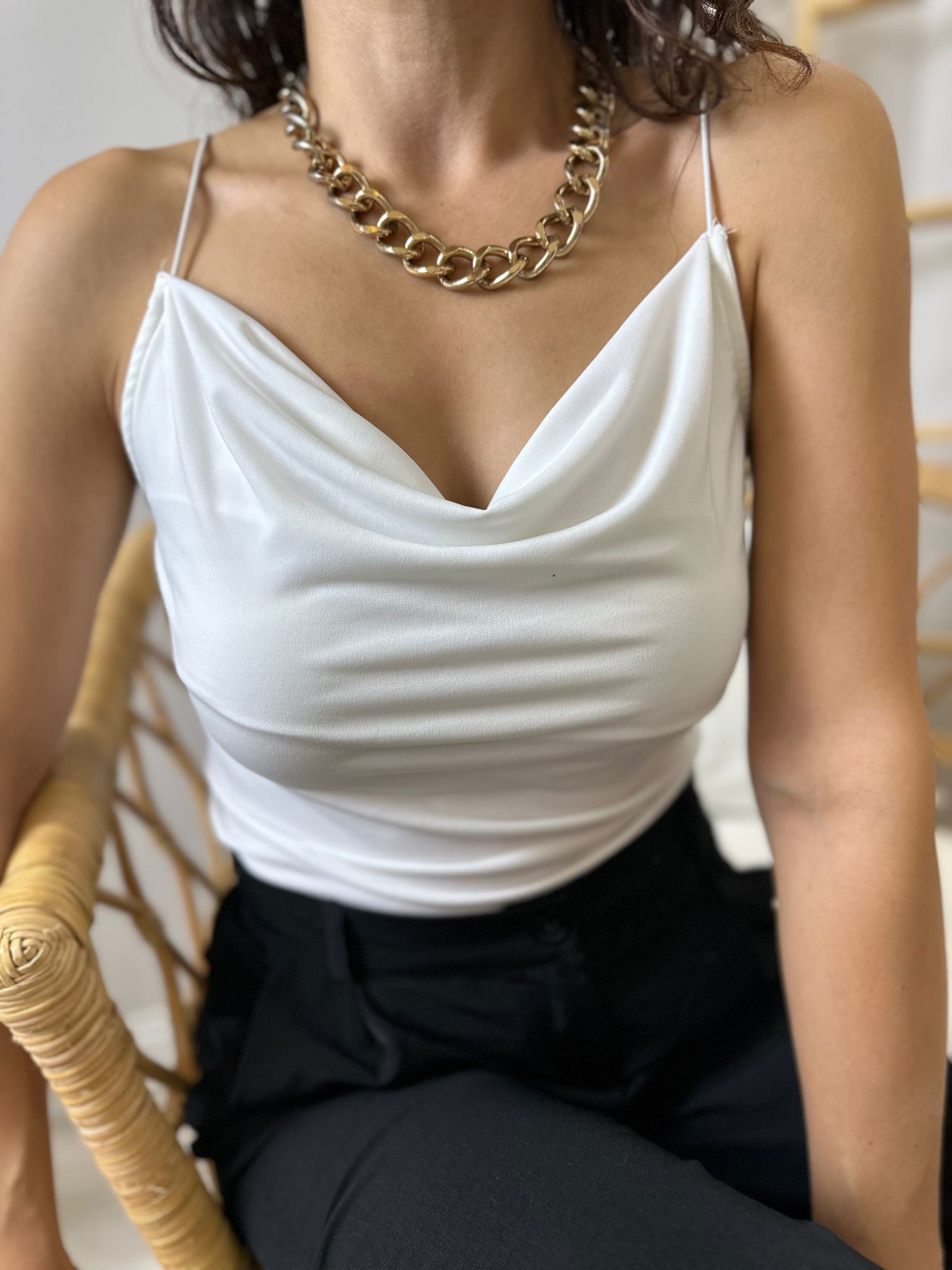 RIVER ISLAND İP ASKILI BADİ CROP