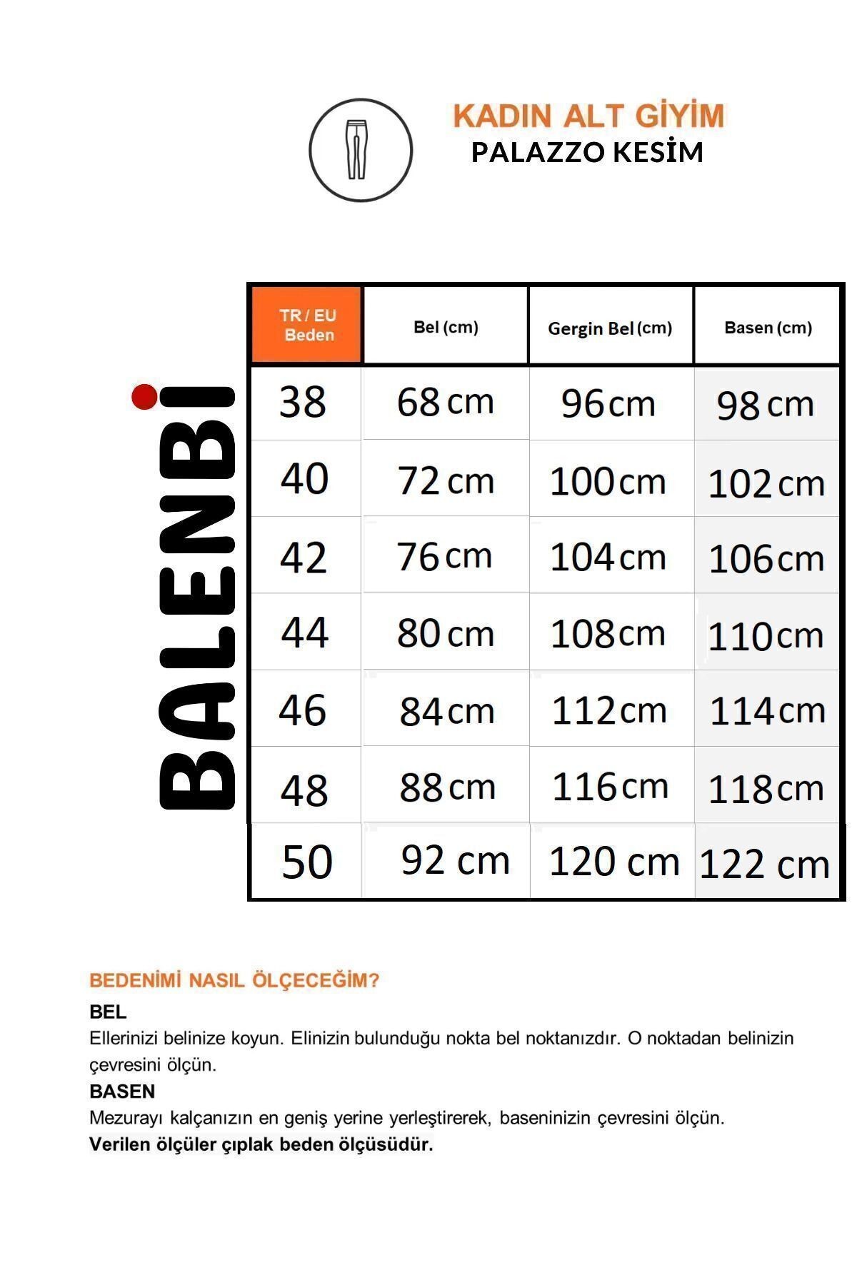 Balenbi Kadın Palazzo Yüksek Bel Likralı Dokuma Pantolon 1003