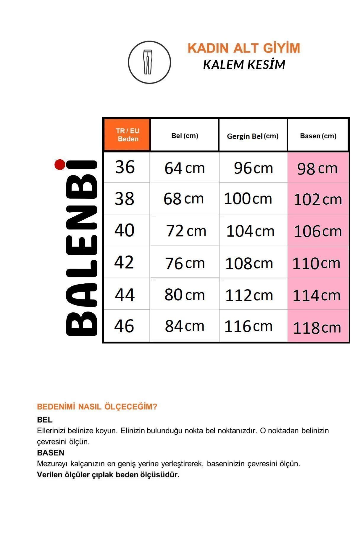 Balenbi Kadın Boru Paça Yüksek Bel Likralı Dokuma Pantolon 1009