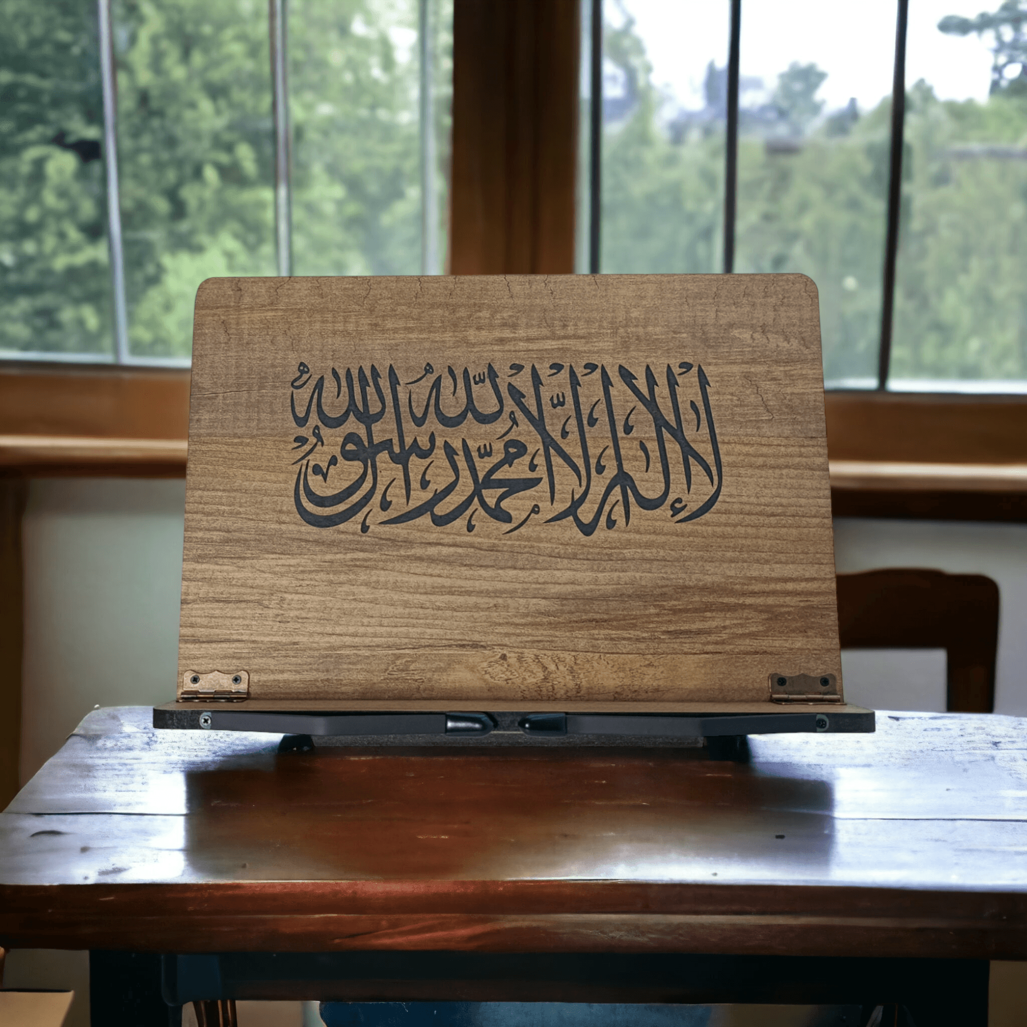 Kitap Okuma Standı Masaüstü Ahşap Kuran Rahlesi Tablet Tutucu