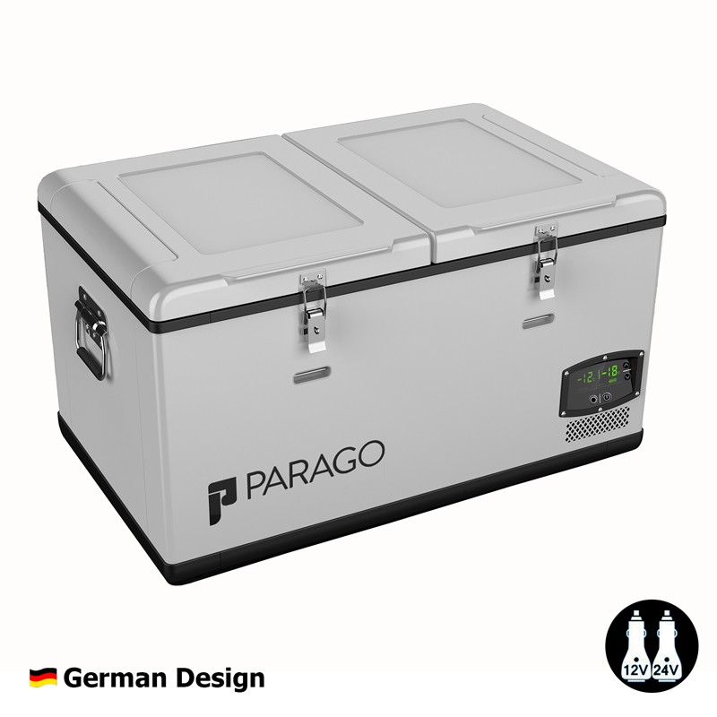 Parago PG75 12/24Volt 75 Litre Çift Bölmeli Outdoor Kompresörlü Araç Buzdolabı