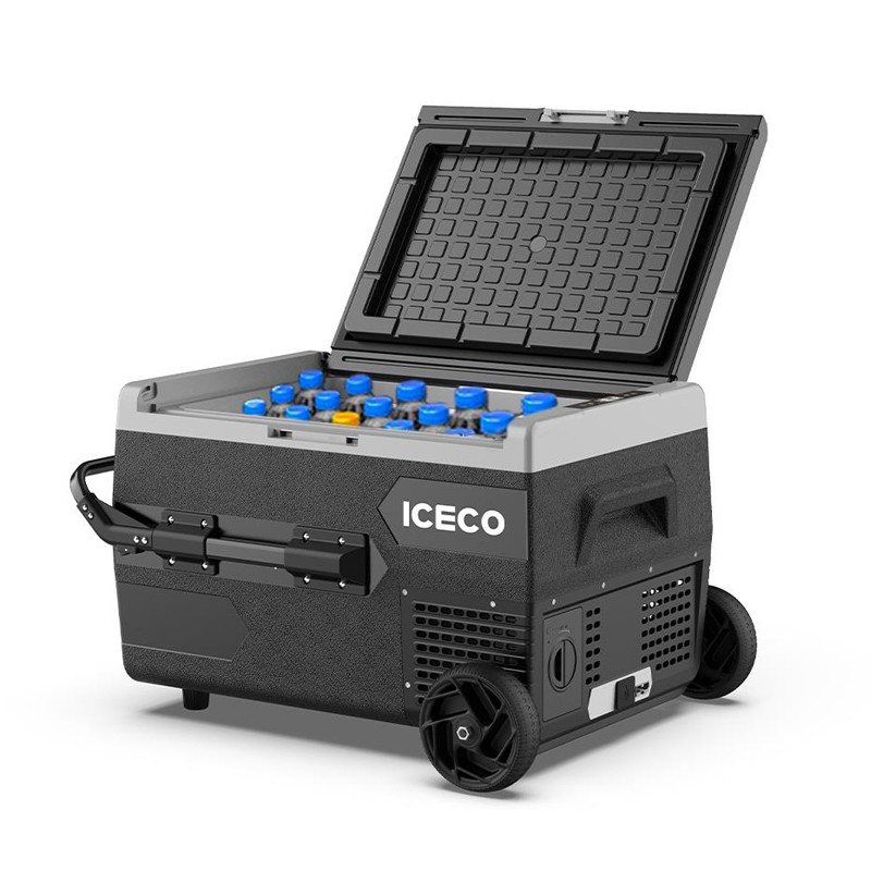 ICECO K65S 12/24Volt 65 Litre Akülü/Kablolu/ Kompresörlü Tekerlekli Outdoor Oto Buzdolabı/Dondurucu (Akü Dahil Değildir)