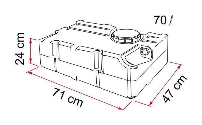 Fiamma Temiz Su Tankı (70 Litre)