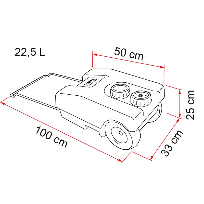 Fiamma Portatif Temiz Su Tankı ( 23 Litre / 40 Litre)