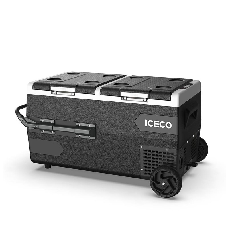 ICECO K75D 75 Litre Çift Bölmeli Kompresörlü Tekerlekli Araç Buzdolabı