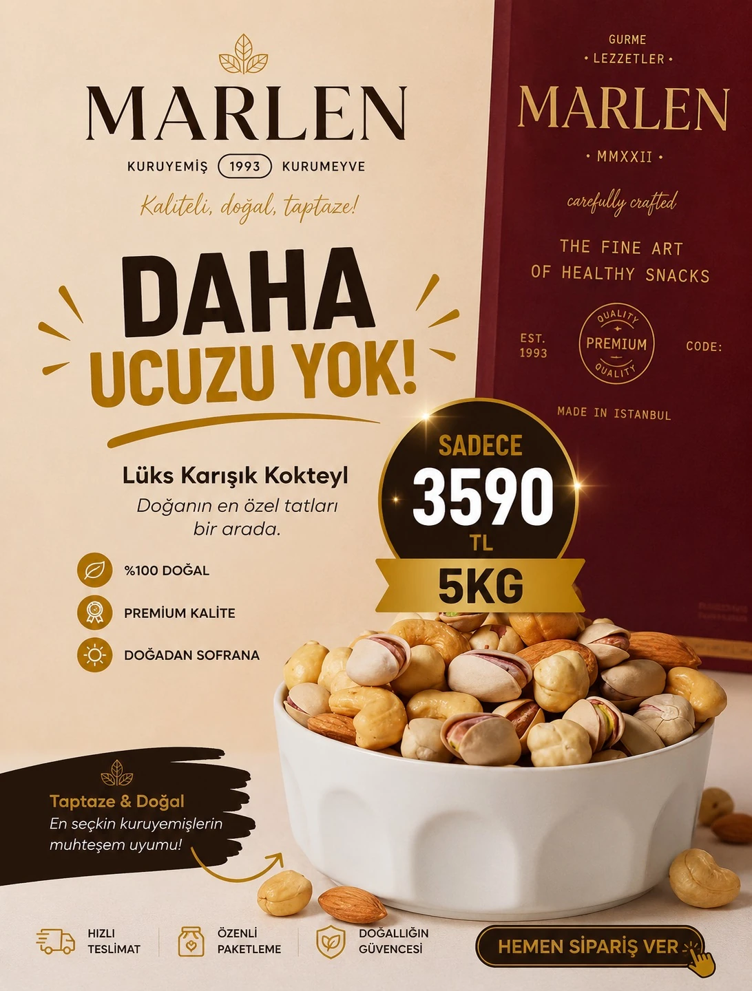 最終値下[激レア]MARLEN Humanitas M/14K Doğadan İlham Alan Premium Lezzetler Serisi | The Marlen
