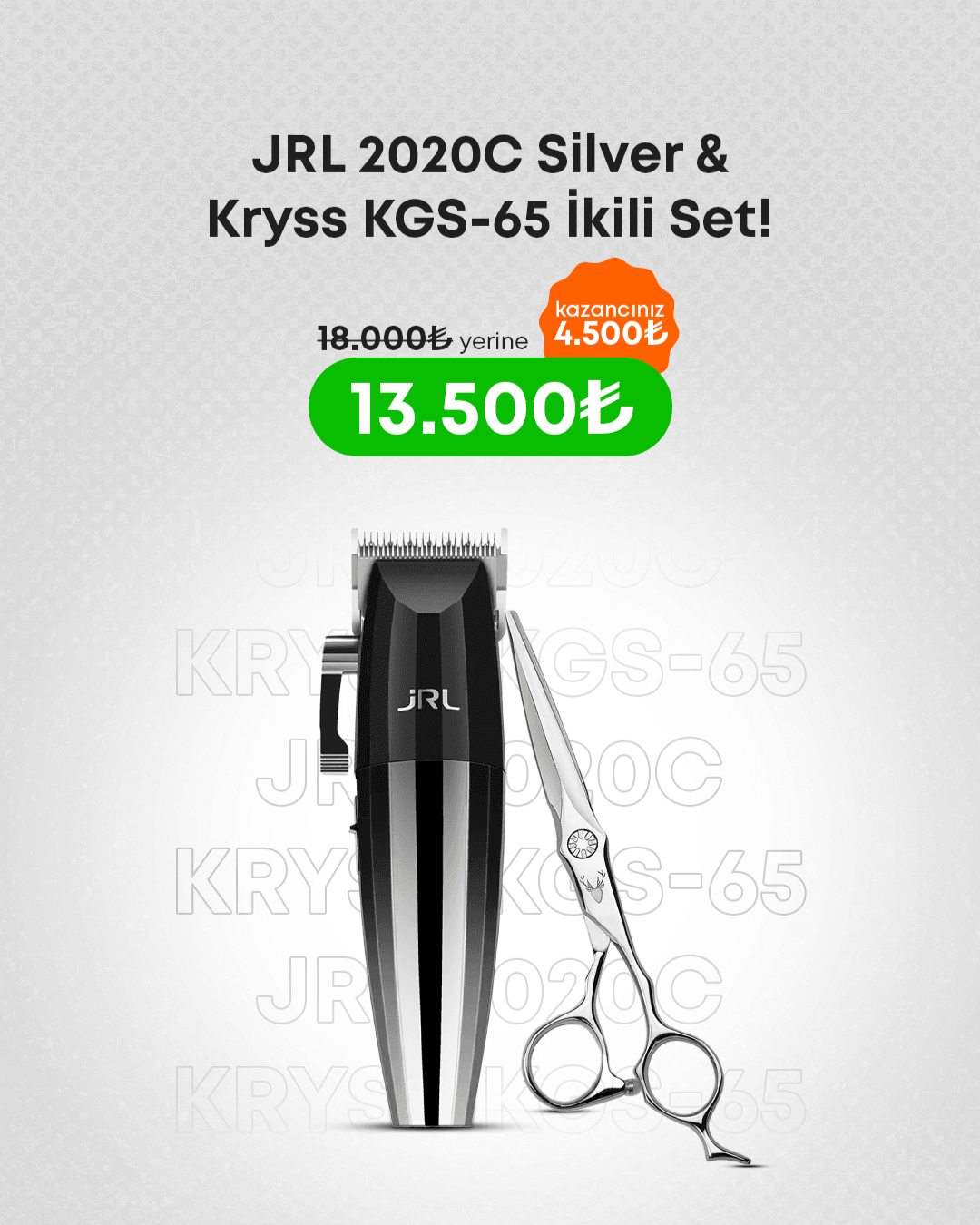 JRL 2020C Silver & Kryss KGS-65 İkili Set! 