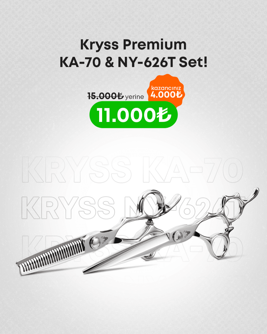 Kryss Premium KA-70 & NY-626T Makas Seti