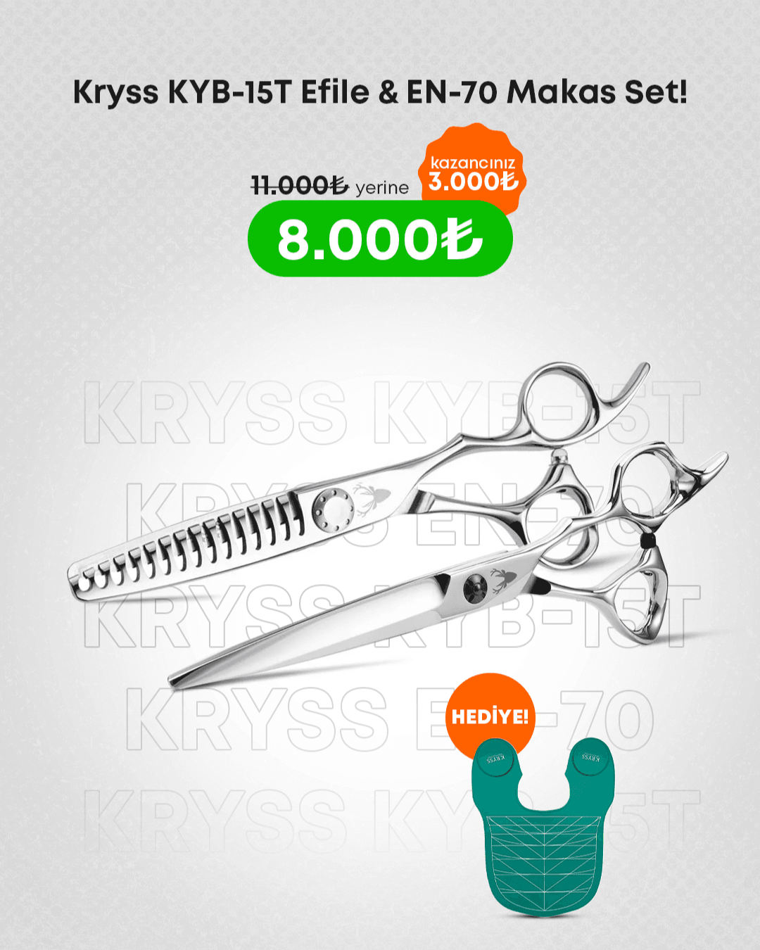 Kryss KYB-15T & EN-70 Makas Seti!