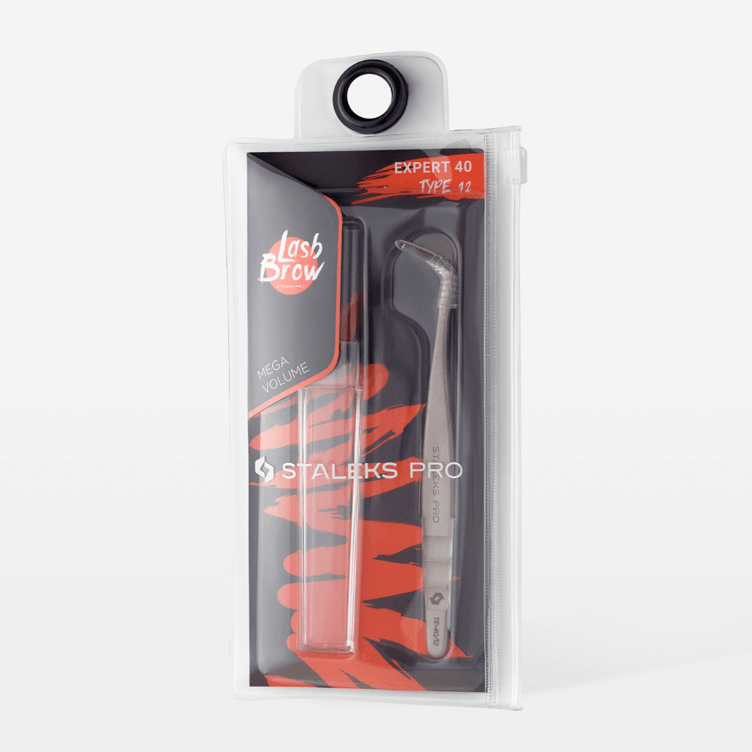 EXPERT 40 TYPE 12 Profesyonel Kirpik Cımbızı (L Şeklinde, 65')