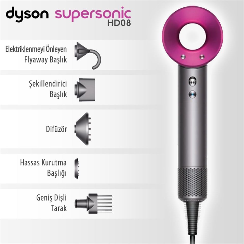 DYSON Supersonic HD08 Saç Kurutma Makinesi