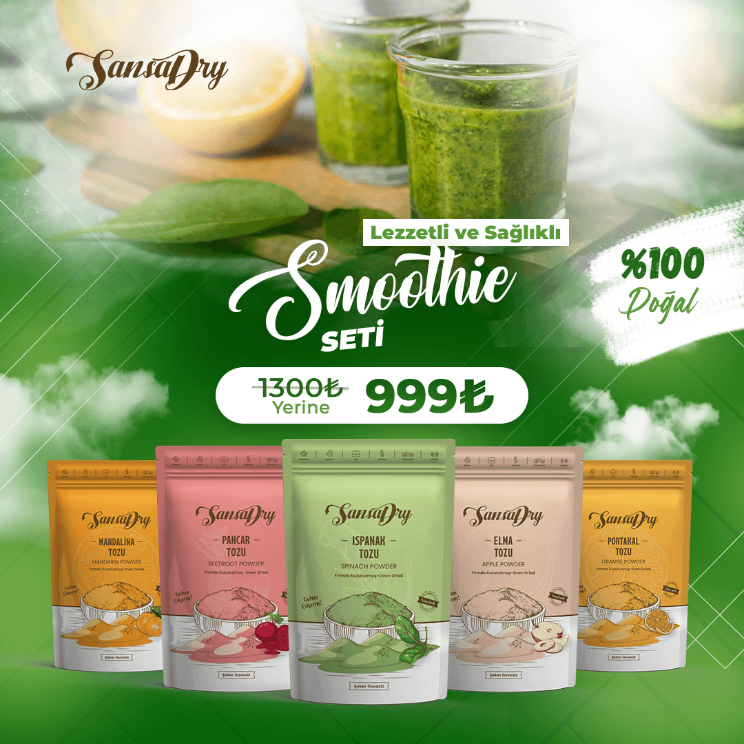 Karışık Meyve Tozlu Smoothie Seti – Doğal Enerji ve Vitamin Desteği