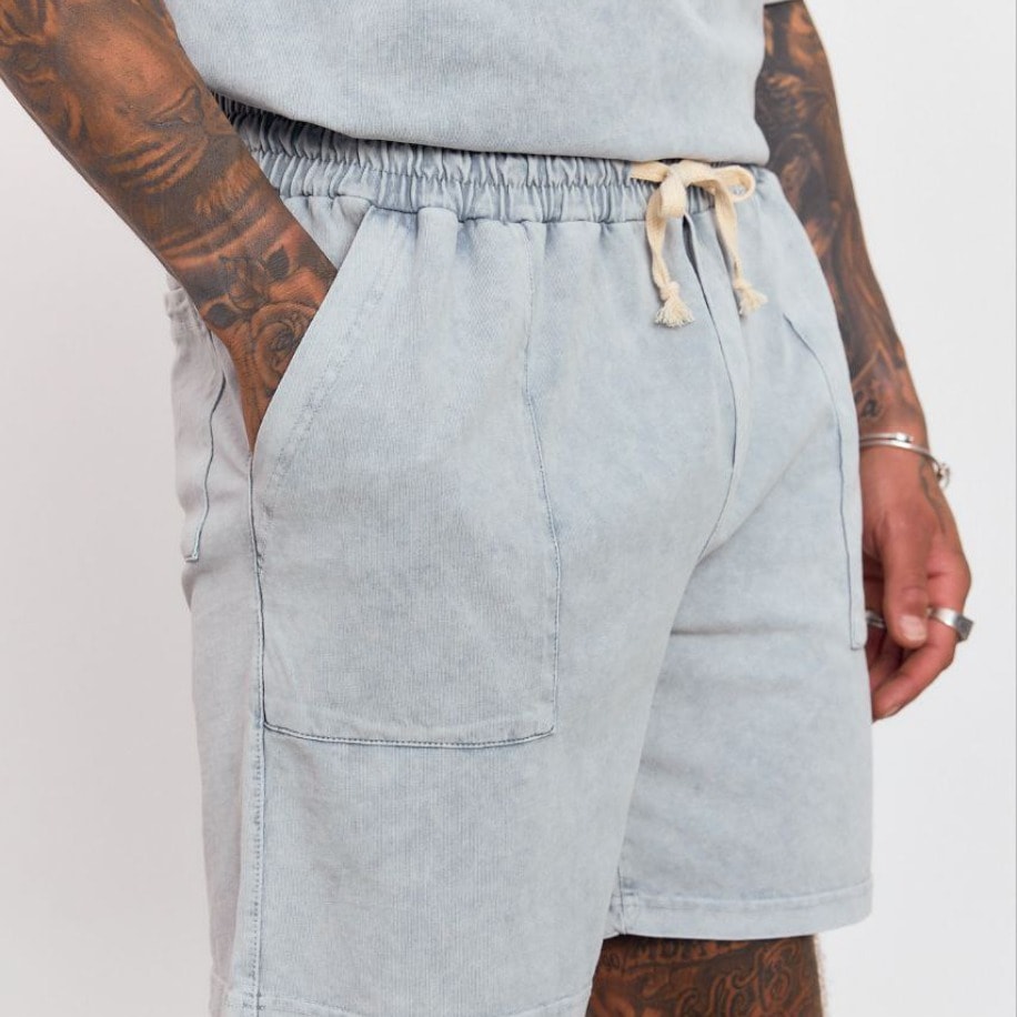 Yıkamalı Relax Şort