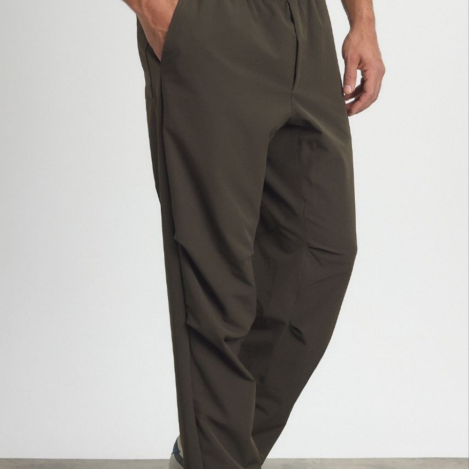 Likralı Esnek Kumaş Stoper Detaylı Baggy Pantolon