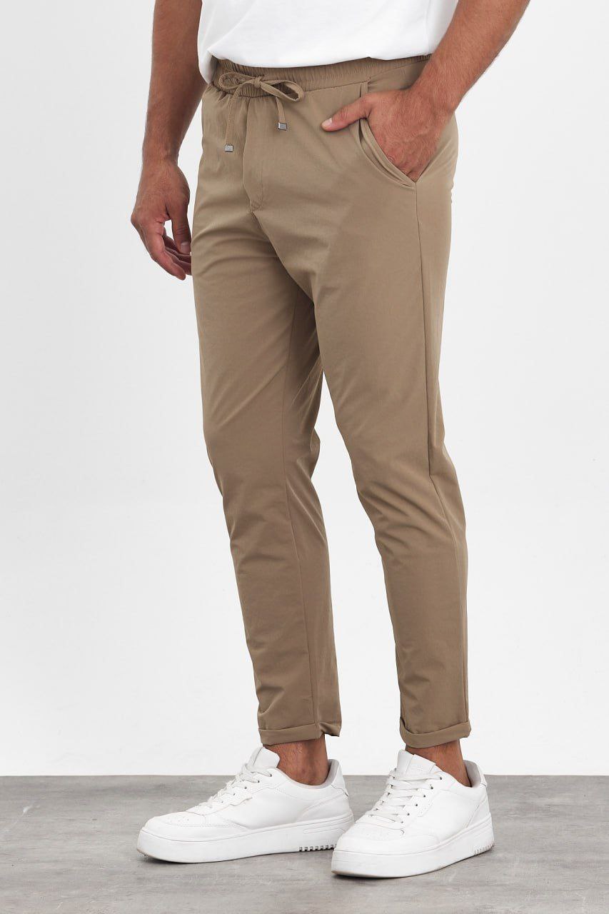 Keten Bağcıklı Pantolon