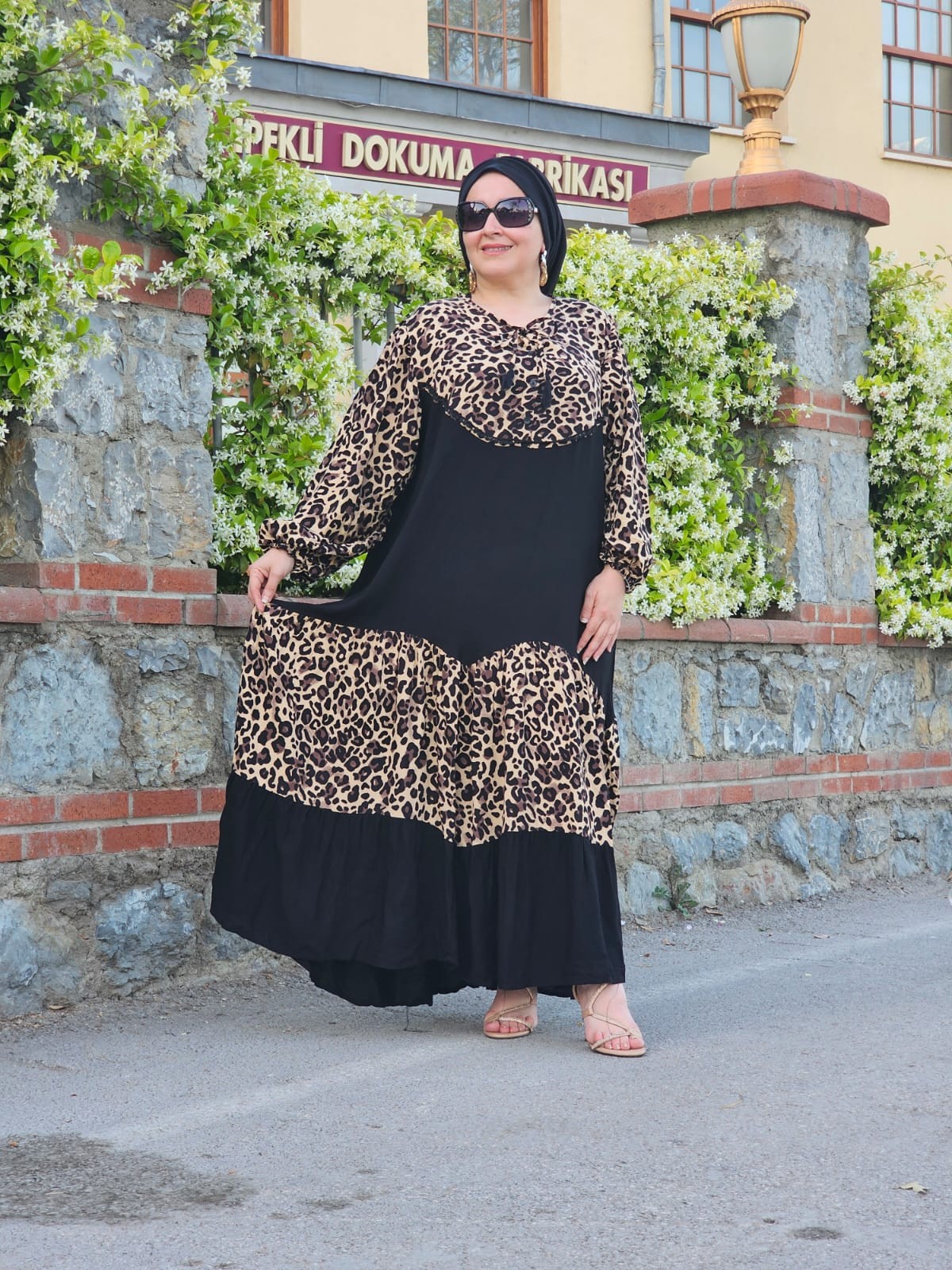 LEOPAR SALAŞ ELBİSE