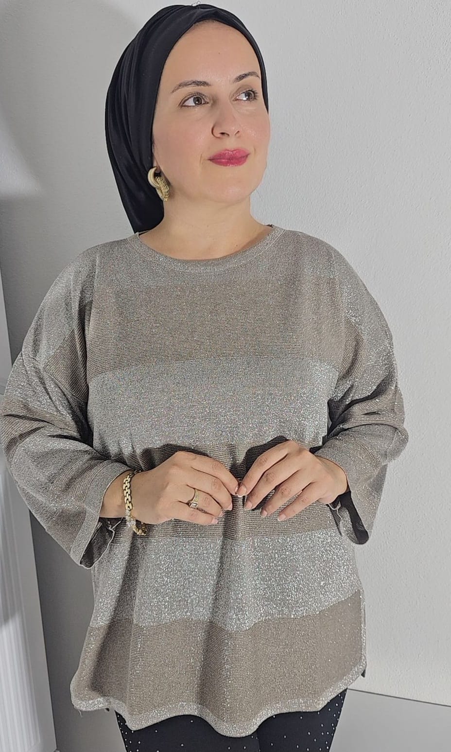 SİMLİ MERSERİZE BLUZ
