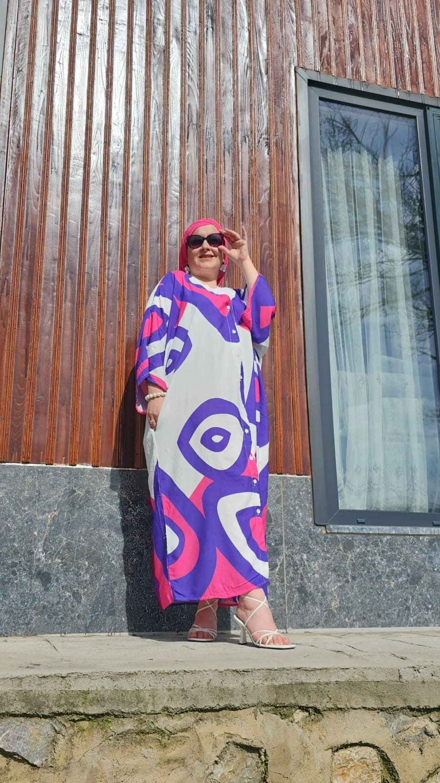 NAZAR PEMBE SALAŞ ELBİSE
