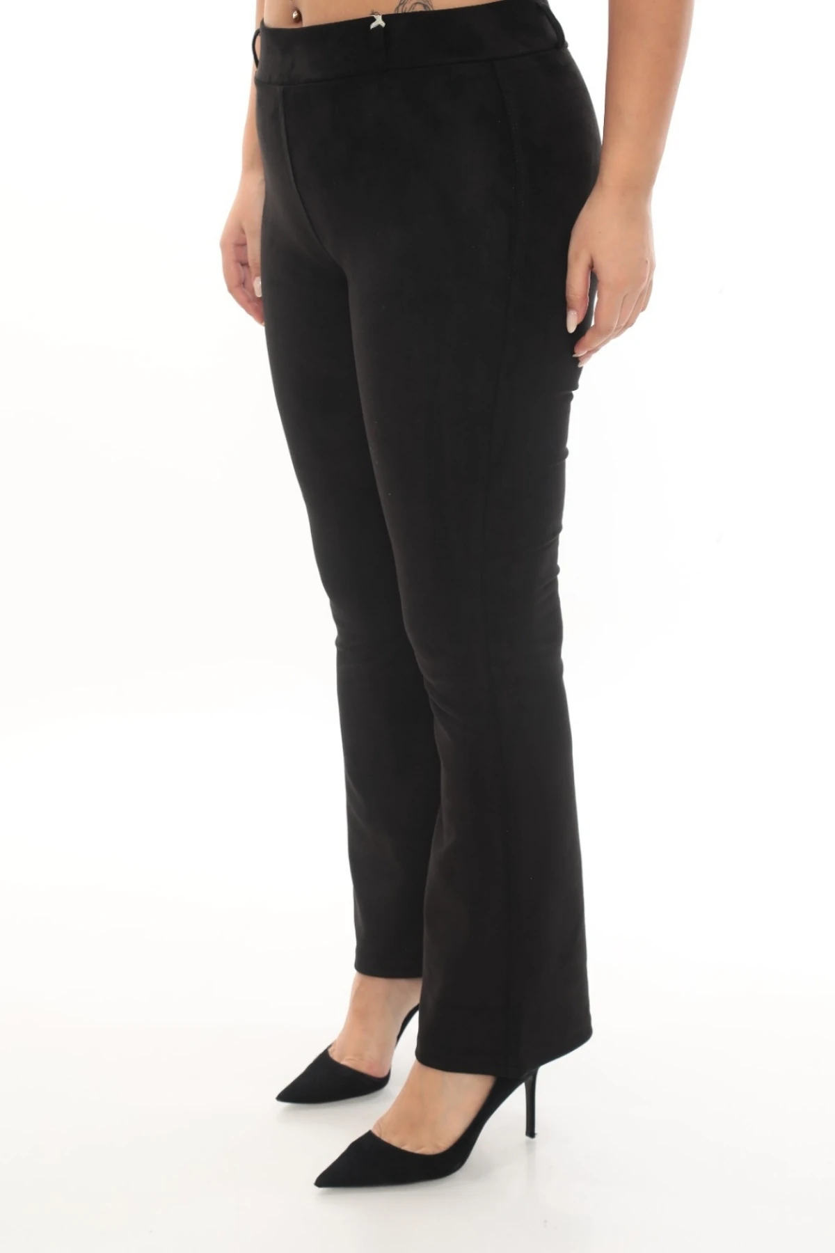 Süet Sihirli İspanyol Punto Pantolon 