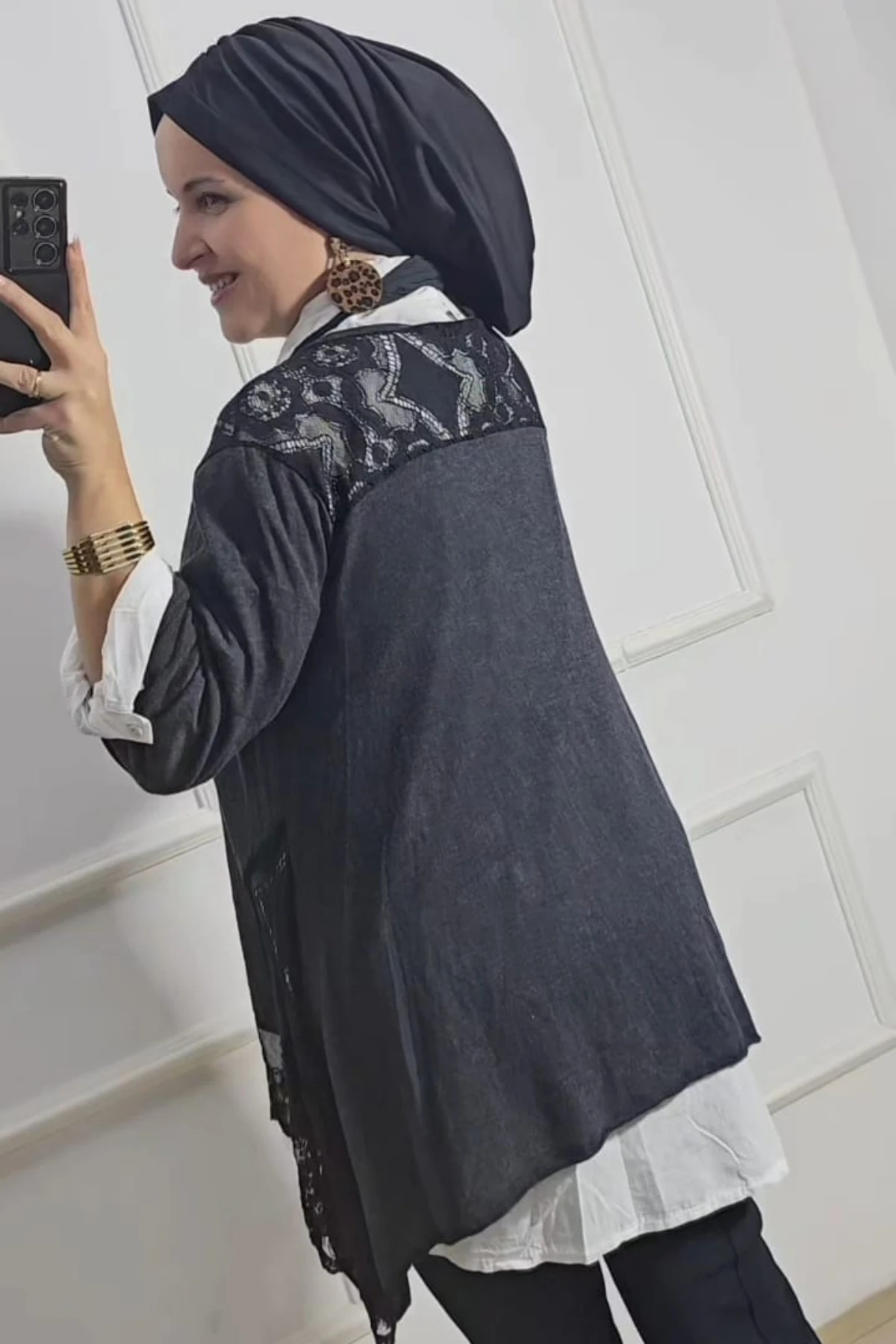 İtalyan Üçlü Takım Gömlek Fular ve File