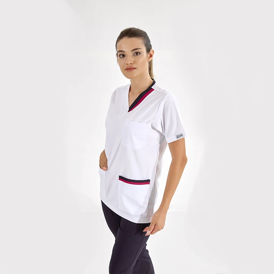 Vişne-Lacivert Çift Yaka Lüks Likra Takım