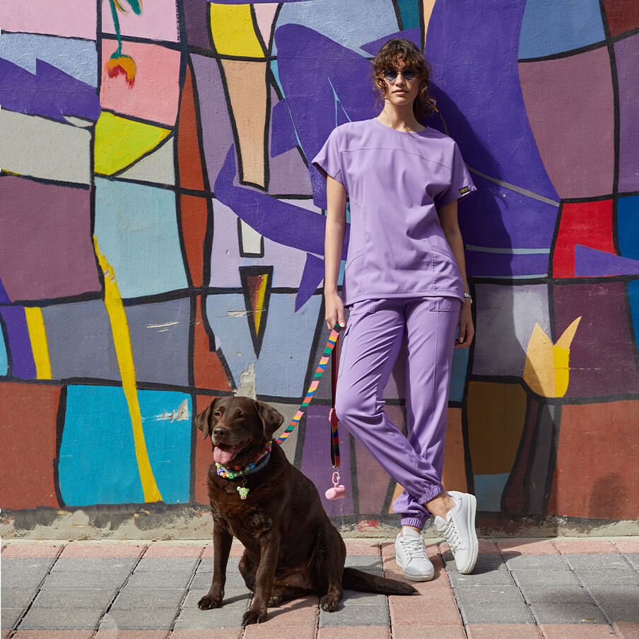 Lila Basic Lüks Likra Takım