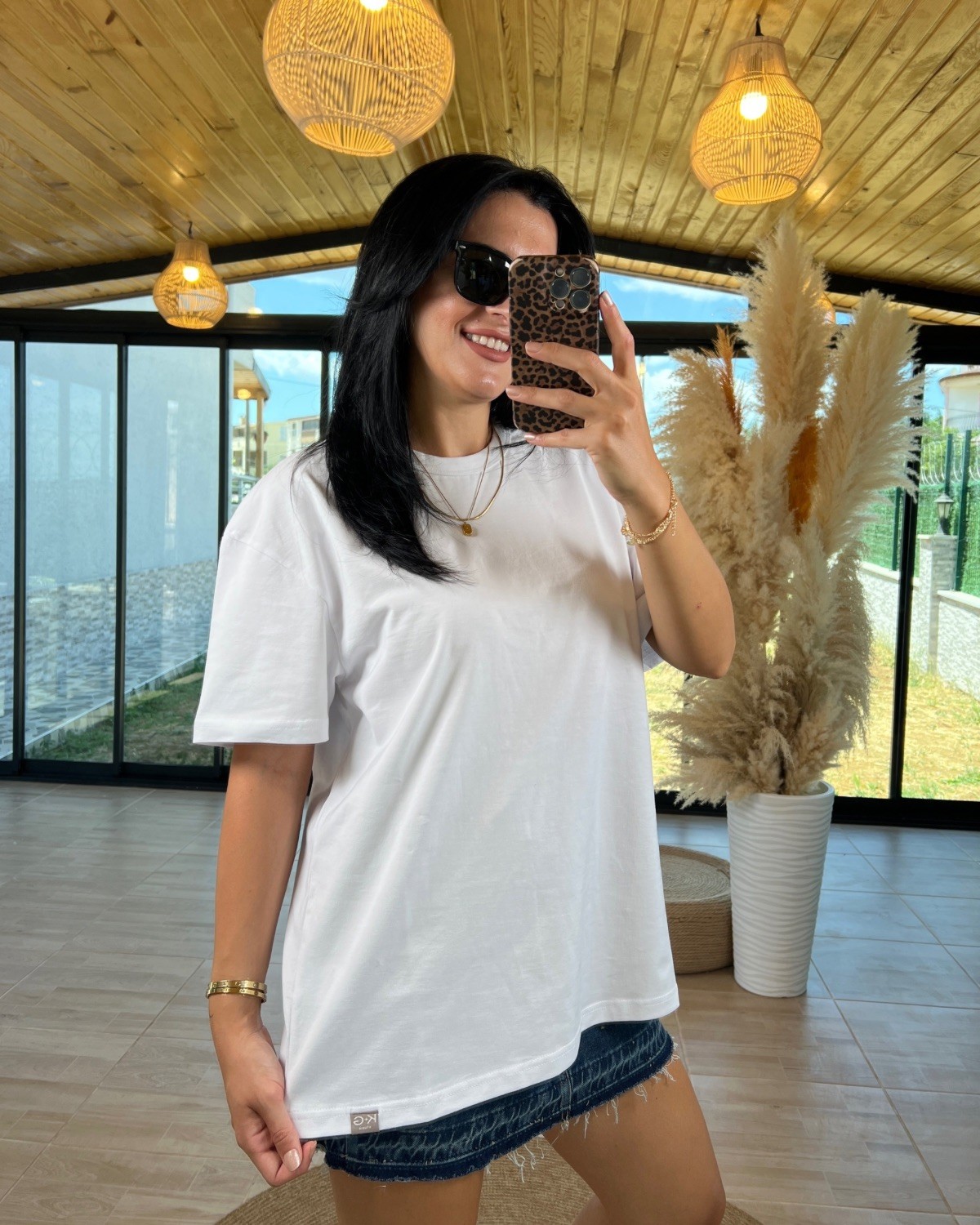 OVERSIZE BASIC T-SHIRT - Beyaz