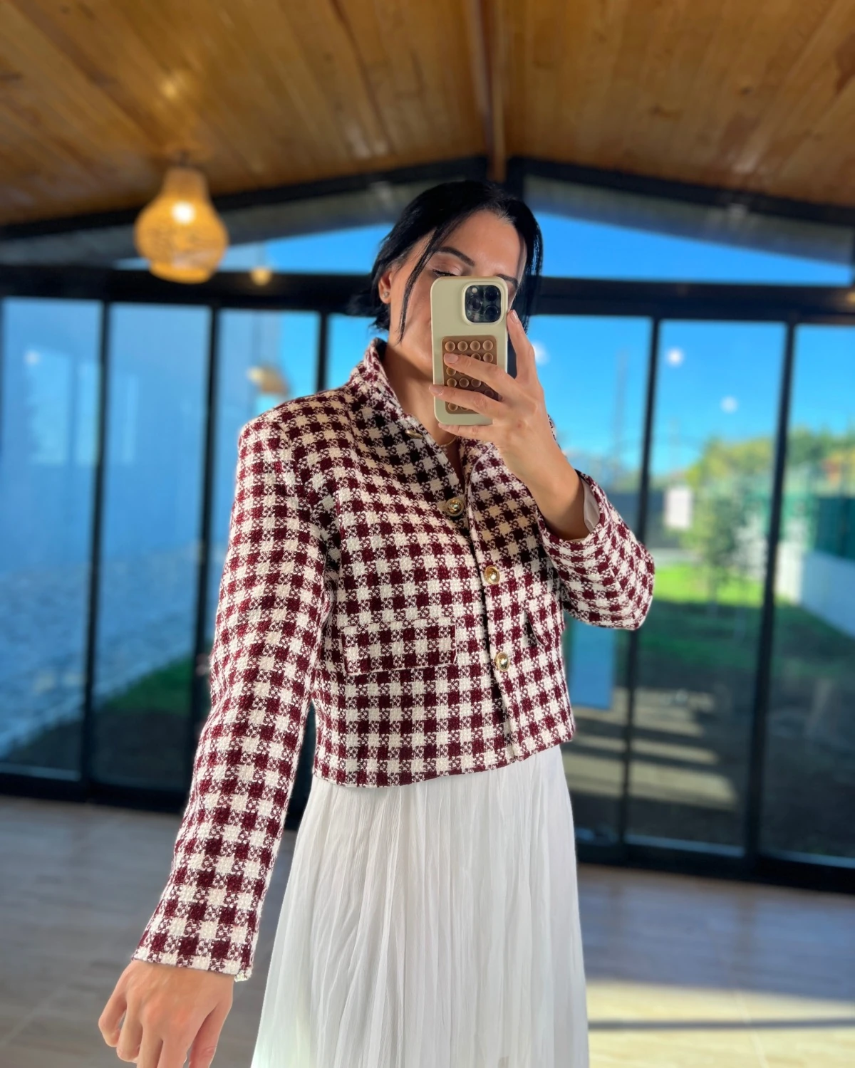 TÜVİT GOLD DÜĞMELİ CEKET