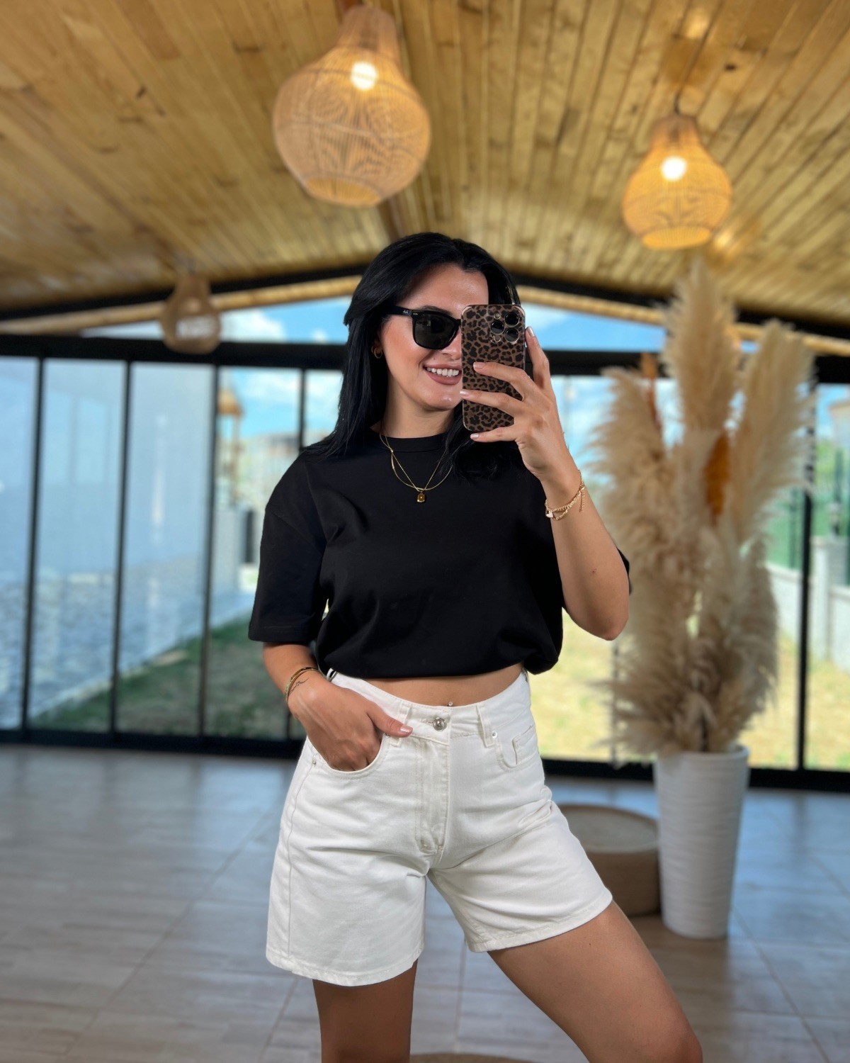 OVERSIZE BASIC T-SHIRT - Siyah