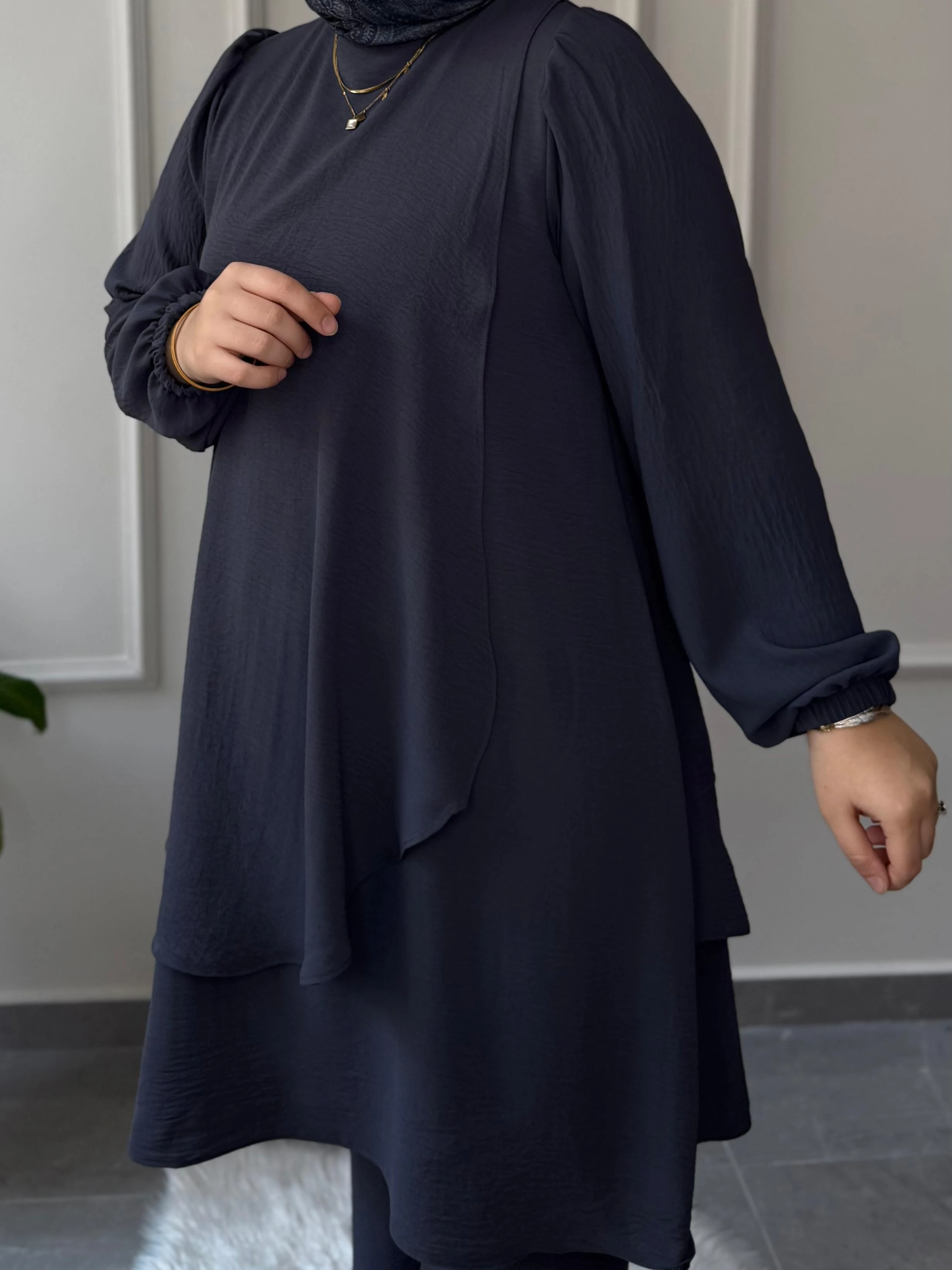 AFİFE MARKA BÜYÜK BEDEN UYUMLU AEROBİN KUMAŞ ÖN ARKA PELERİN TUNİK PANTOLON TAKIM