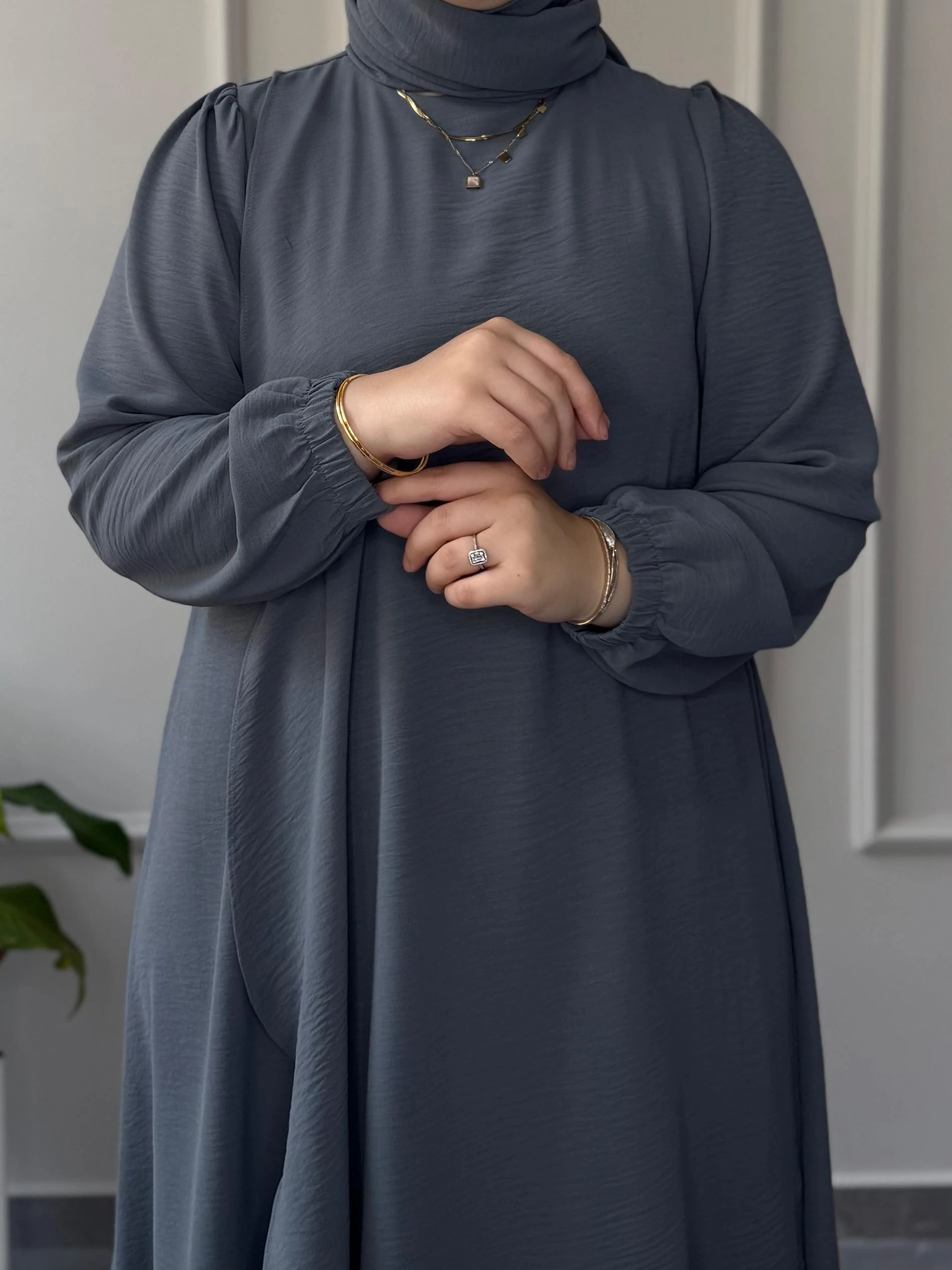 AFİFE MARKA BÜYÜK BEDEN UYUMLU AEROBİN KUMAŞ ÖN ARKA PELERİN ELBİSE 