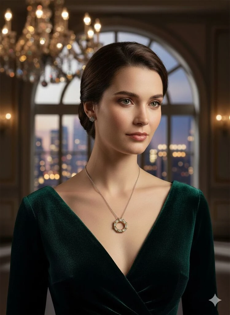 Işıltılı Çelenk Kolye main variant image