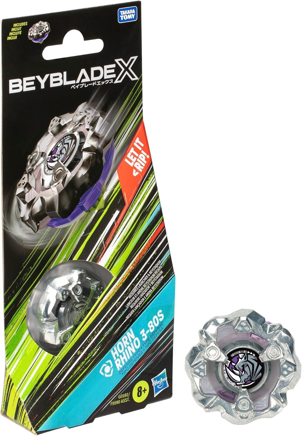 Beyblade X BX-19 Horn Rhino 3-80S Booster