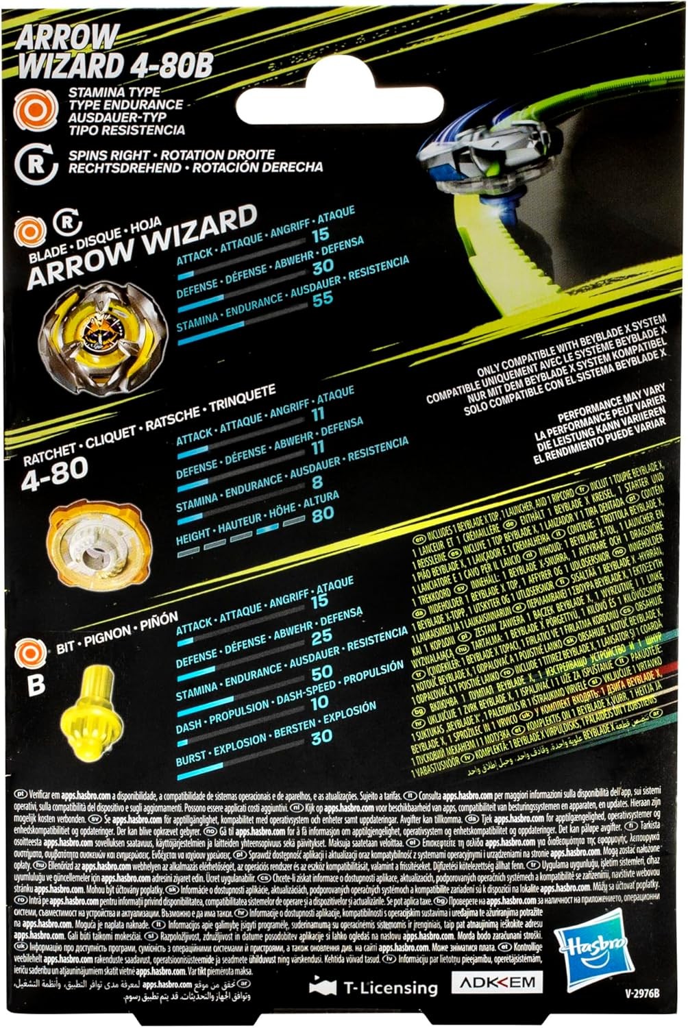 Beyblade X BX-03 Arrow Mysterious (Wizard Arrow) 4-80B