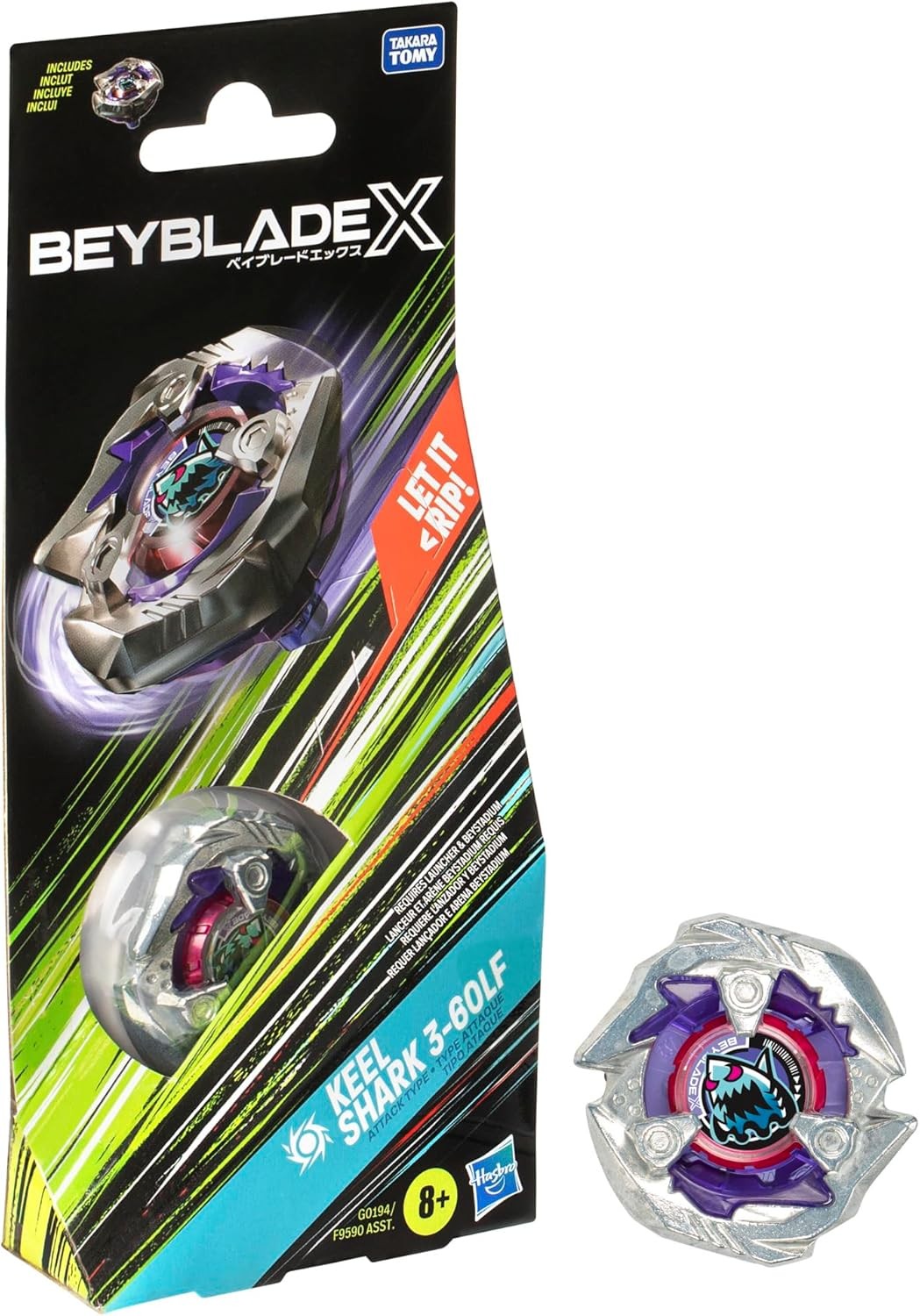 Beyblade X Keel Shark (Shark Edge) 3-60LF Booster