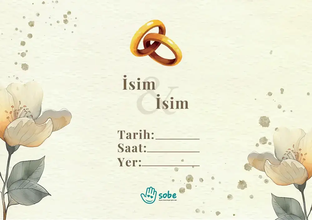 Manolya Düğün Davetiyesi