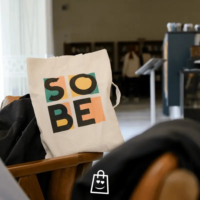 SOBE Yazılı Kanvas Çanta Modeli