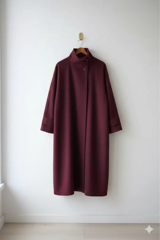 0016 Yaka Detay mango  kaban  - Bordo