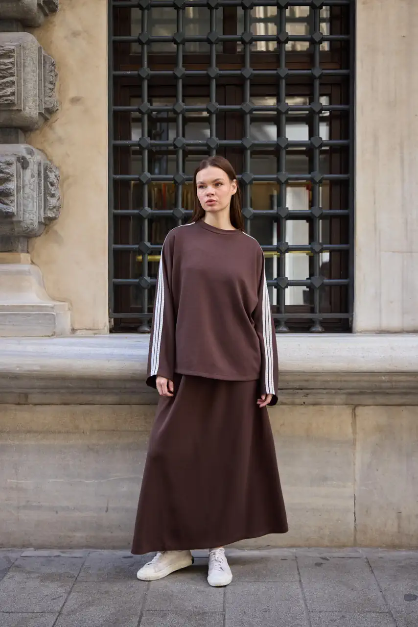 005-etekli oysho takım - Kahverengi