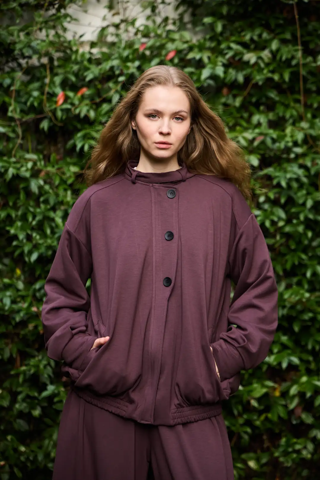 0012 oysho takım gizli pat - Mürdüm