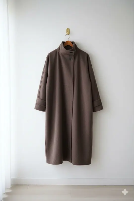 0016 Yaka Detay mango  kaban  - kahve