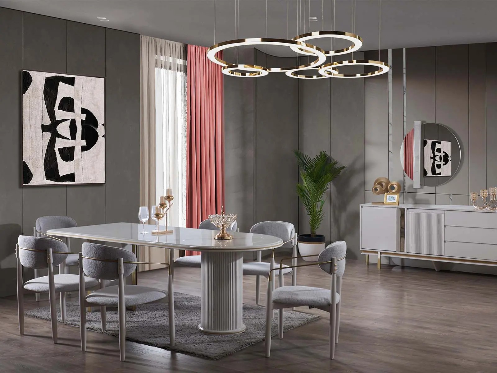 Lizbon Yemek Odası Takımı