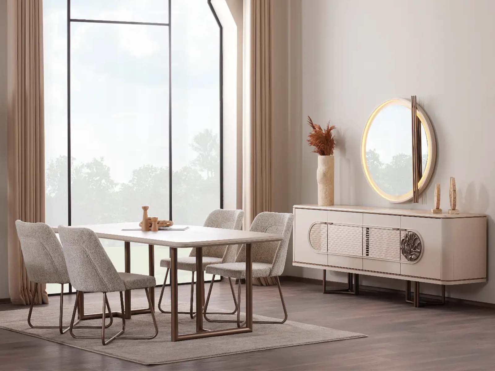 Loft Yemek Odası Takımı